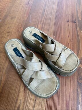 Chunky Platform Y2K Leather Sandals W6